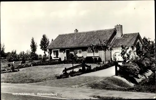 Ak Nieuwerbrug Südholland, Rijksstraatweg