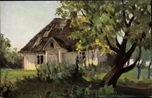 Künstler Ak Wasowiczowna, Maryla, Krajobraz polski, polnisches Bauernhaus