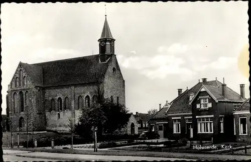 Ak Holwierde Groningen Niederlande, Kerk