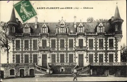 Ak Saint-Florent-sur-Cher Cher, Le Château