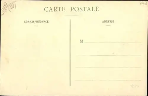 Ak Asnières-Courbevoie Hauts-de-Seine, Inondations de Janvier 1910, Rue de Bécon
