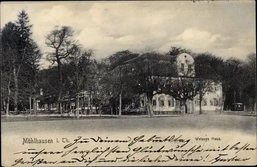 Ak Mühlhausen in Thüringen, Gasthaus Weißes Haus