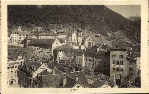 Ak Chur Kanton Graubünden, Blick auf den Ort