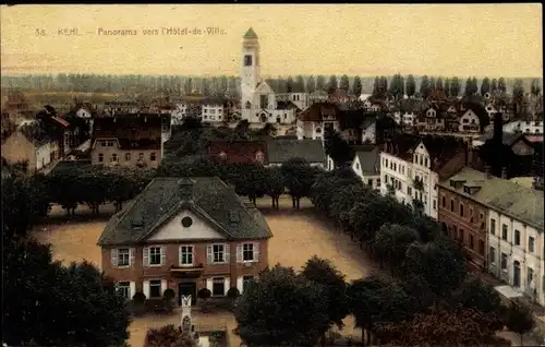 Ak Kehl am Rhein, Panorama