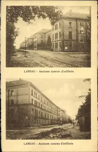 Ak Landau in der Pfalz, Artilleriekaserne