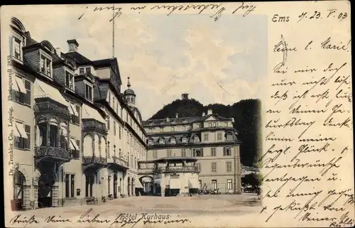 Ak Bad Ems an der Lahn, Hotel Kurhaus