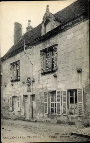 Ak Coulanges la Vineuse, Yonne, Vieille Maison