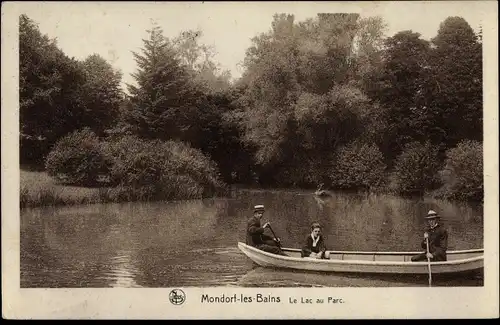 Ak Mondorf les Bains Bad Mondorf Luxemburg, Le Lac au Parc, Ruderboot