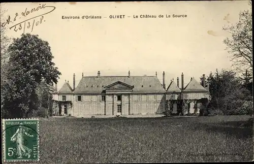 Ak Olivet Loiret, Château de La Source