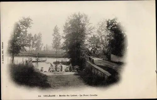 Ak Orléans Loiret, Le Pont Cotelle