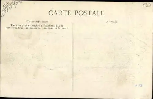 Ak Lorroy Seine et Marne, Inondations, Village détruit