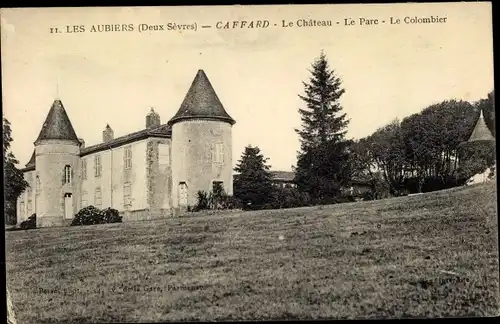 Ak Nueil les Aubiers Caffard, Le Chateau, Le Parc, Le Colombier