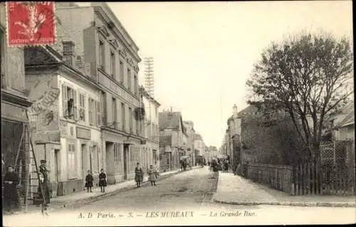 Ak Les Mureaux Yvelines, Grande Rue