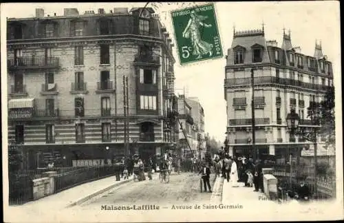 Ak Maisons Laffitte Yvelines, Avenue de Saint Germain