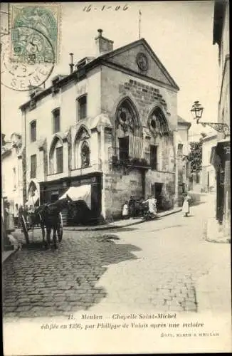 Ak Meulan en Yvelines, Chapelle Saint Michel