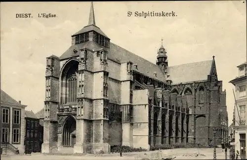 Ak Diest Flandern Flämisch Brabant, St Sulpitiuskerk