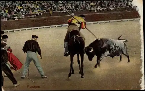Ak Corrida de Toros, Picando, Stierkampf