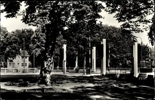 Ak Nieuw Amsterdam Drenthe Niederlande, Dommerskanaalbrug