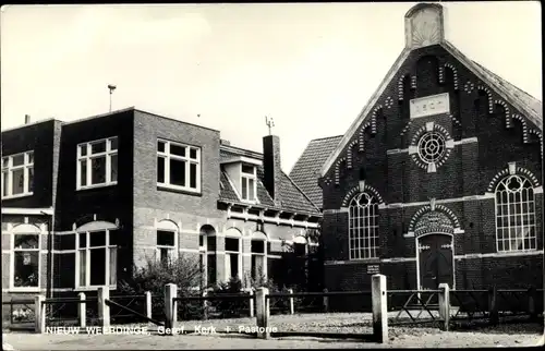 Ak Nieuw Weerdinge Drenthe Niederlande, Geref. Kerk, Pastorie