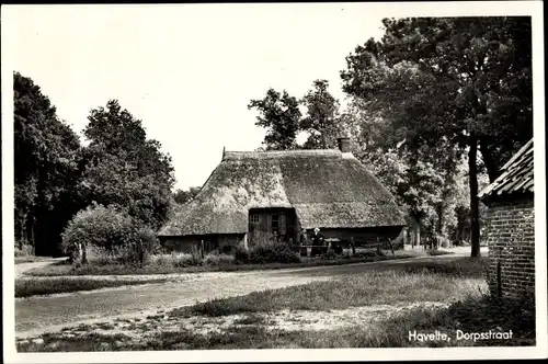 Ak Havelte Drenthe Niederlande, Dorpsstraat