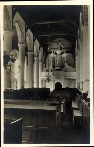 Ak Noordwijk Südholland, Ned. Herv. Kerk, Interieur