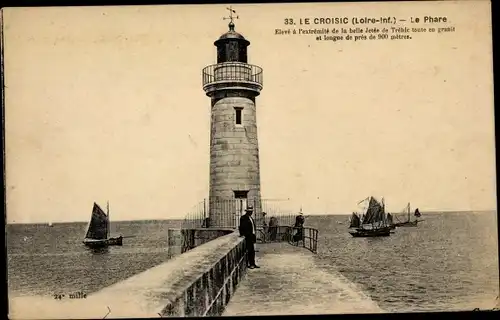 Ak Le Croisic Loire Atlantique, Le Phare