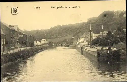 Ak Thuin Wallonien Hennegau, Rive gauche de la Sambre