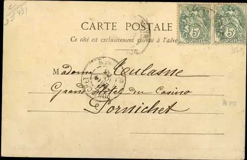 Ak Pouancé Maine et Loire, Panorama der Ortschaft