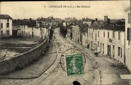 Ak Chemillé Maine et Loire, Rue Nationale