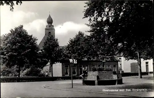 Ak Oostvoorne aan Zee Südholland, Dorpsplein