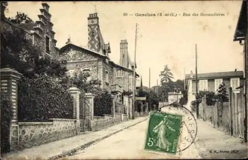 Ak Garches Hauts de Seine, Rue des Renaudières