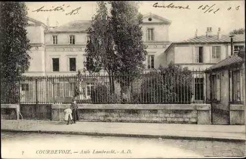 Ak Courbevoie Hauts de Seine, Asile Lambrecht