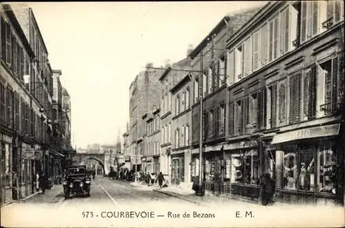 Ak Courbevoie Hauts de Seine, Rue de Bézons