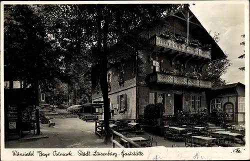 Ak Wunsiedel Fichtelgebirge, Städtische Luisenburg Gaststätte