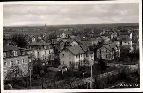 Ak Dresden Klotzsche, Blick auf den Ort