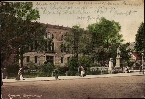Ak Opole Oppeln Schlesien, Regierungsgebäude