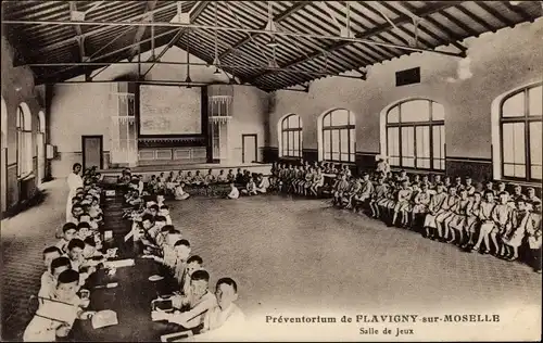 Ak Flavigny sur Moselle Meurthe et Moselle, Preventorium, Salle de Jeux