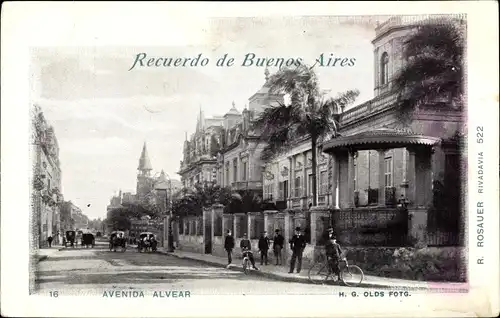 Ak Buenos Aires Argentinien, Avenida Alvear