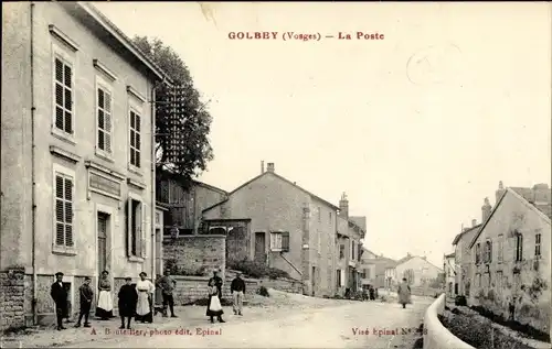 Ak Golbey Vosges, La Poste