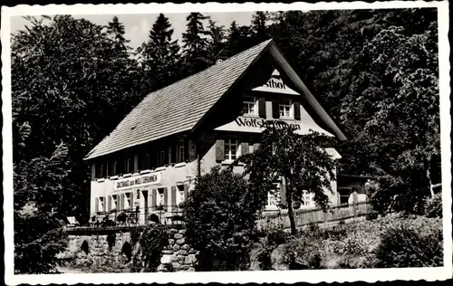 Ak Seebach in Baden Schwarzwald, Gasthof Wolfsbrunnen