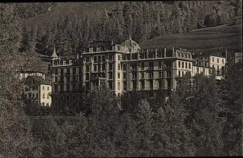 Ak Pontresina Kanton Graubünden Schweiz, Hotels Kronenhof und Bellavista