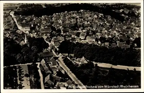 Ak Wörrstadt in Rheinland Pfalz, Fliegeraufnahme