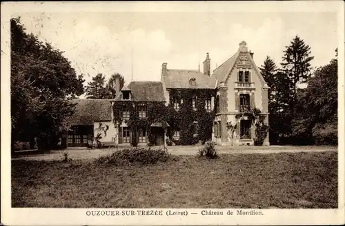 Ak Ouzouer sur Trézée Loiret, Château de Montlion