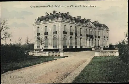 Ak Ouzouer sur Trézée Loiret, Château de Pontchévron