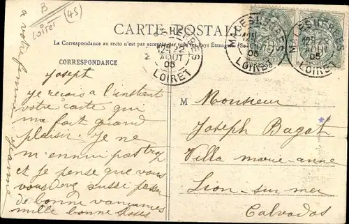 Ak Malesherbes Loiret, Château de