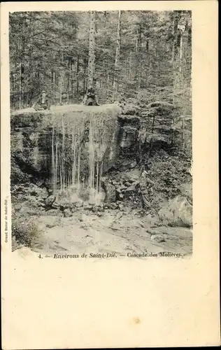 Ak Saint Dié des Vosges, Cascade des Molieres