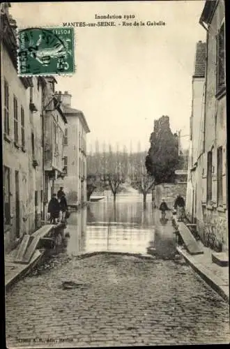 Ak Mantes la Jolie Yvelines, Rue de la Gabelle