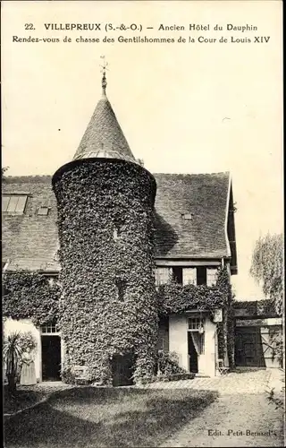 Ak Villepreux Yvelines, Ancien Hotel du Dauphin