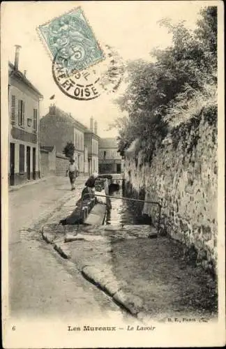 Ak Les Mureaux Yvelines, Le Lavoir