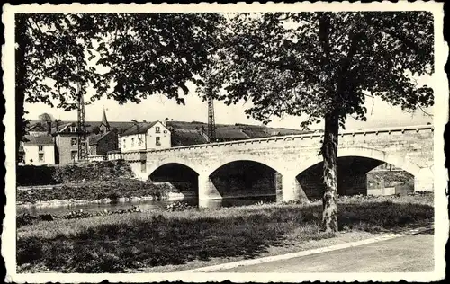 Ak Hamoir Lüttich Wallonien, Le Pont sur l´Ourthe